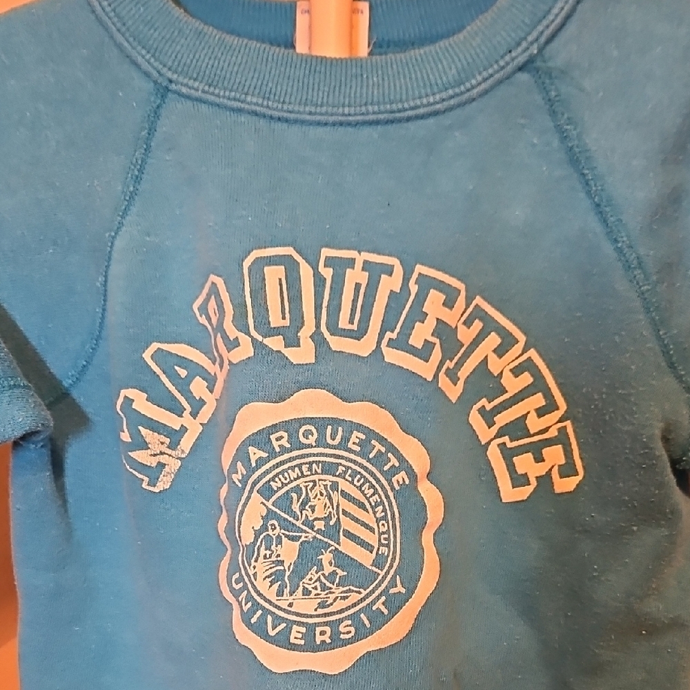 Champion Vintage Blue Kids Marquette University Sweatshirt - Picture 3 of 7